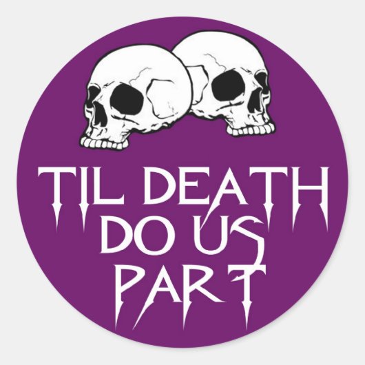 Schedels (Paarse) Sticker (Voorkant)