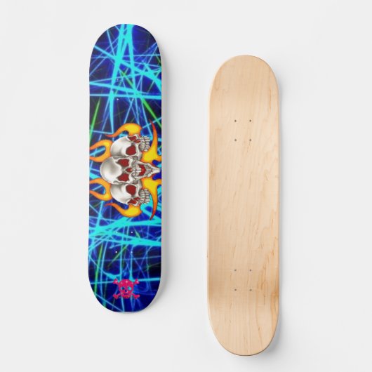 schedels persoonlijk skateboard (Voorkant)