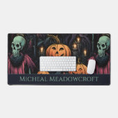 Schedels Pompoenen Zwart Gotisch Bureaumat (Keyboard & Muis)