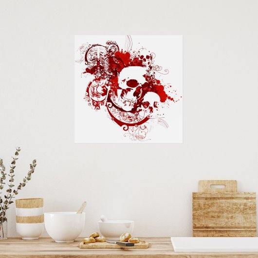 schedels poster (Keuken)