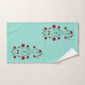 Schedels & Rozen Badhanddoekenset Teal Bad Handdoek (Handdoek)