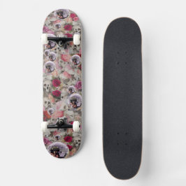 Schedels Rozen en Roze Disco Ballen Persoonlijk Skateboard