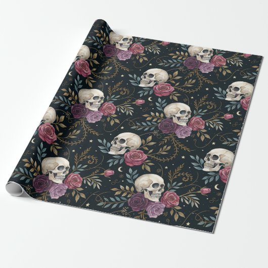 Schedels & Rozen Inpakpapier (Uitgerold)