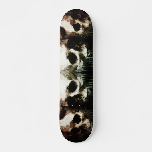 Schedels rustiek 16-2 Decoupage Persoonlijk Skateboard (Voorkant)