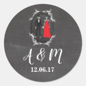 Schedels Rustieke Skeletten Stickers Labels (Voorkant)