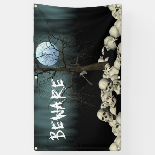 Schedels Spandoek (Verticaal)