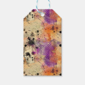 Schedels Stippen Boho Abstract Patroon Halloween Cadeaulabel (Voorkant)