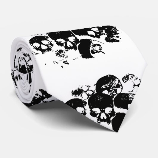 schedels stropdas (Opgerold)