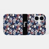 Schedels Tussen de Bloemen iPhone 16 Hoesje (Achterkant horizontaal)
