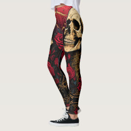 Schedels tussen de Rozen Leggings - Cool