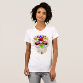 Schedels van suiker "Dag van de Doden" T-shirt (Voorkant volledig)