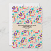 Schedels van suiker Dia de los Muertos Dag van de  Kaart (Achterkant)