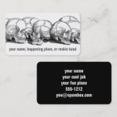  schedels visitekaartje (Voorkant / Achterkant)