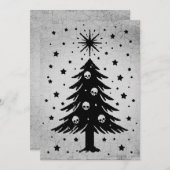 Schedels voor Kerstboom Feestdagenkaart (Voorkant / Achterkant)