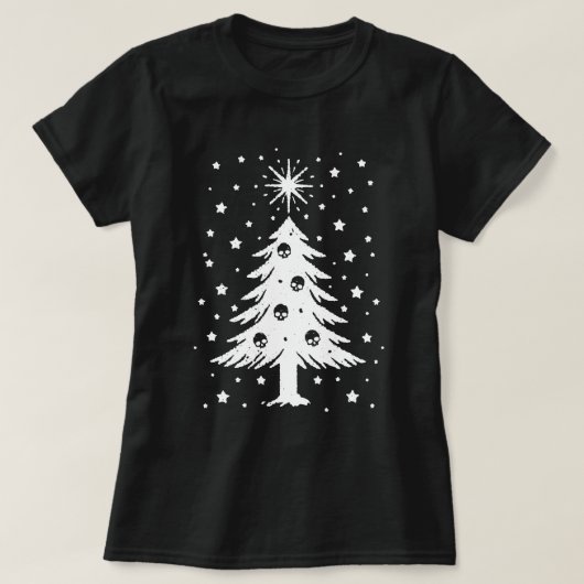 Schedels voor Kerstboom T-shirt (Design voorkant)