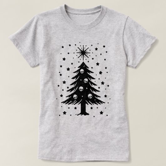Schedels voor Kerstboom T-shirt (Design voorkant)