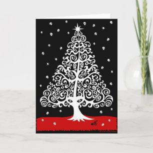 Schedels voor Kerstmis Feestdagen Kaart