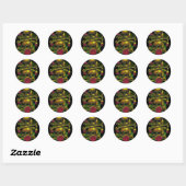 Schedels, Webs en Rozen Sticker (Vel)