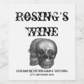 Schedels Wijnlabel Wijn Etiket (Enkel label)