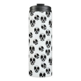 Schedels Zwart-wit Patroon thermische tumbler Thermosbeker