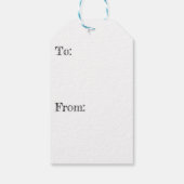 Schedelschets met kleurrijke achtergrond cadeaulabel (Achterkant)