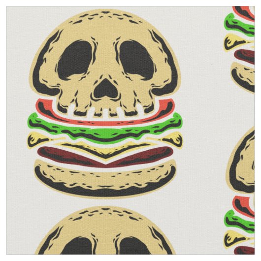 Schedelskelet dood griezelige burger stof (Close Up)