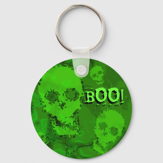 Schedelspectre 'Boo!' sleutelhanger (Voorkant)