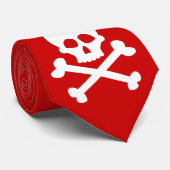 schedelstapels stropdas (Opgerold)