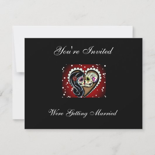 Schedelsuiker uitnodigingen (Voorkant)