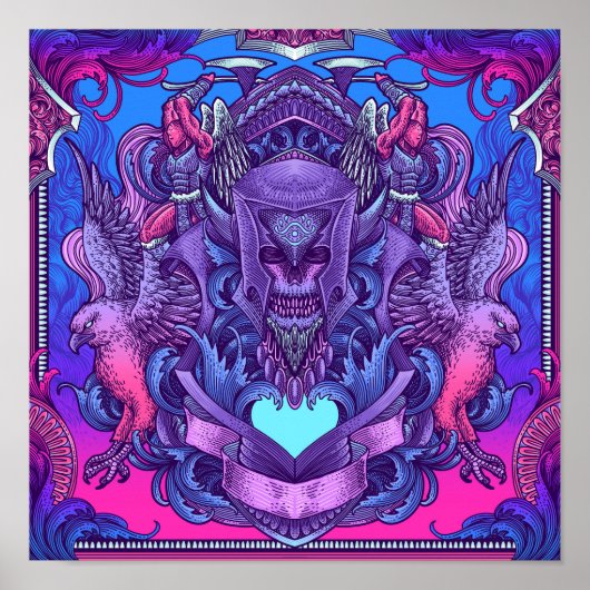 Schedeltroon Poster (Voorkant)