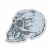 Schedelvergadering voor Halloween Sticker (Voorkant)