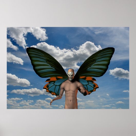 Schedelvlinder Poster (Voorkant)