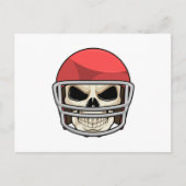 Schedelvoetbalhelm Briefkaart (Voorkant)