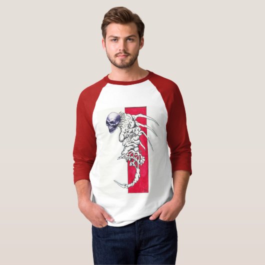 schedelwervelkolom t-shirt (Voorkant volledig)