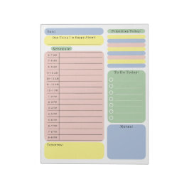 Schedule To Do Planner Checklist Organising Notes Notitieblok