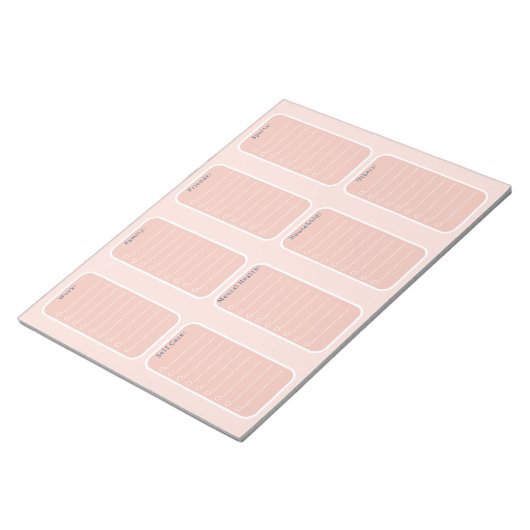 Schedule To Do Planner Checklist Organising Notes Notitieblok (Schuin)