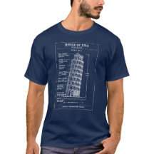Scheefstaande Toren van Pisa Blauwdruk Kunst
