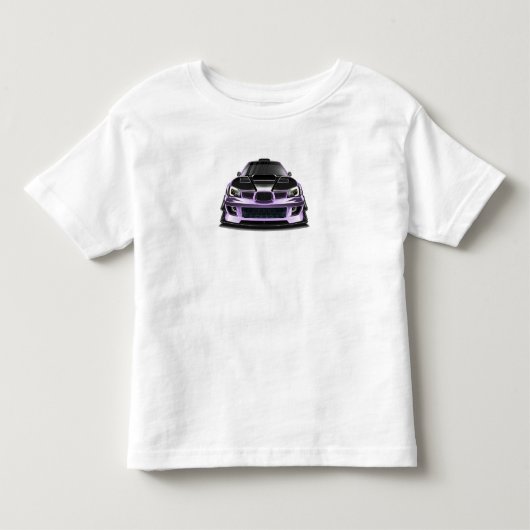 scheel oog paarse handgetekende kunst  kinder shirts (Voorkant)