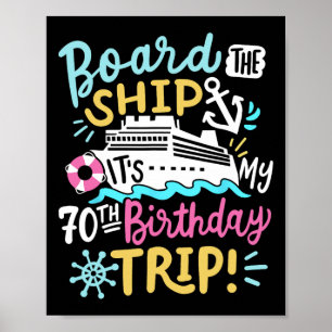 Scheep Aan Boord Het Is Mijn 70e Verjaardag Reis C Poster