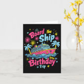Scheep Aan Boottocht Voor Een Verjaardagsreis Verj Kaart (Gele Bloem)