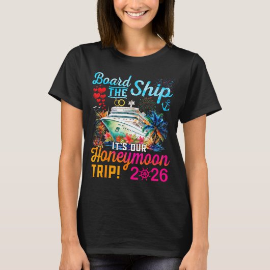 Scheep huwelijksreis echtgenoot t-shirt (Voorkant)