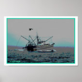 SCHEEPBOAT GICLEE AFDRUKKING POSTER (Voorkant)