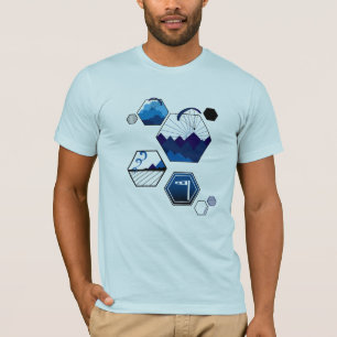 Scheepenmarine met scherpende tellerelementen t-shirt