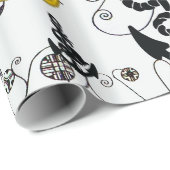 SCHEEPS DECORATIEVE SCHOONHEID MODIEUS BLAUWE EDEL CADEAUPAPIER (Rol Hoek)