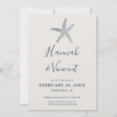 Scheeps- Marine Zeester Save the Date Kaart (Voorkant)