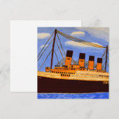 Scheeps Titanic uitnodigingskaart Kaart (Voorkant / Achterkant)