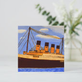 Scheeps Titanic uitnodigingskaart Kaart (Staand voorkant)
