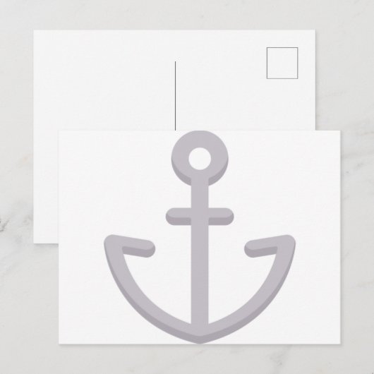 Scheepsanker Briefkaart (Voorkant / Achterkant)