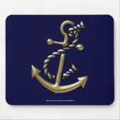 Scheepsanker Nautical Marine-Thmed Gift Muismat (Voorkant)