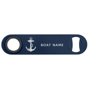 Scheepsanker Navyblauw Maritiem Kapitein Maatwerk Speed Flessenopener